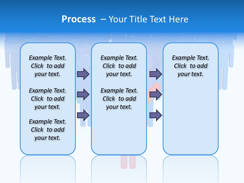 Connection Model Standing PowerPoint Template