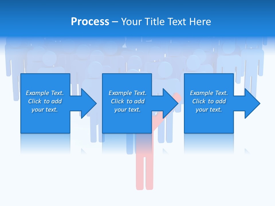 Connection Model Standing PowerPoint Template