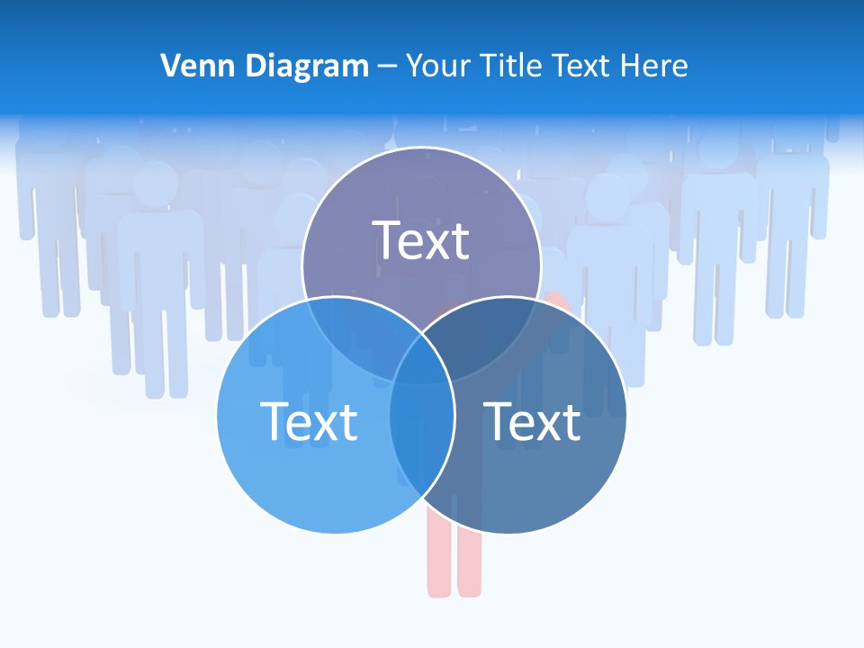 Connection Model Standing PowerPoint Template