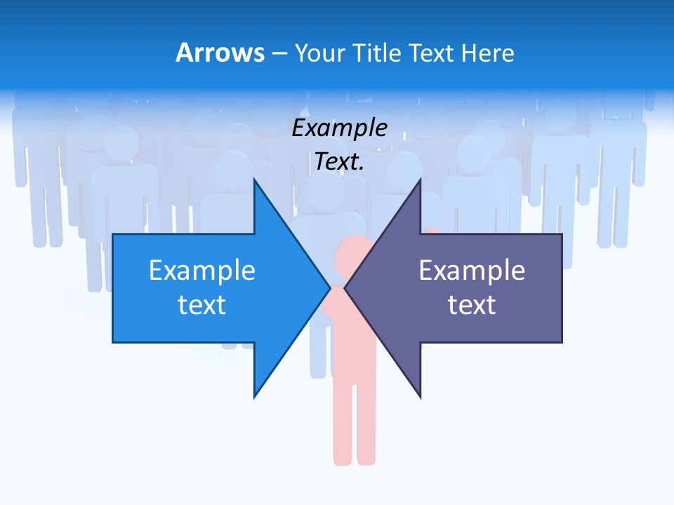 Connection Model Standing PowerPoint Template