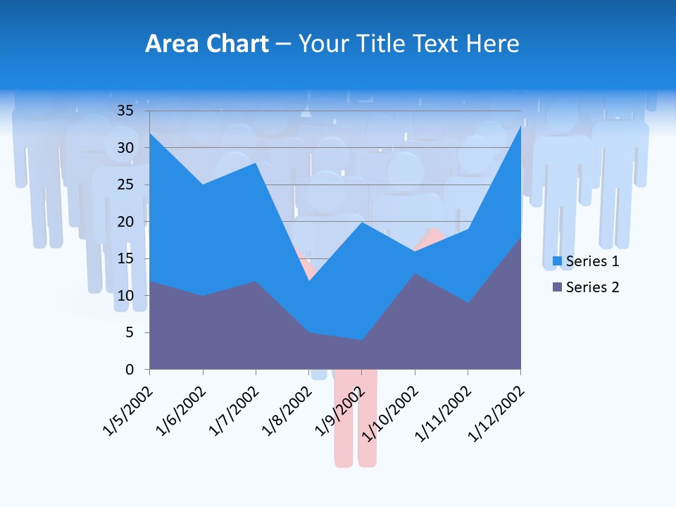 Connection Model Standing PowerPoint Template