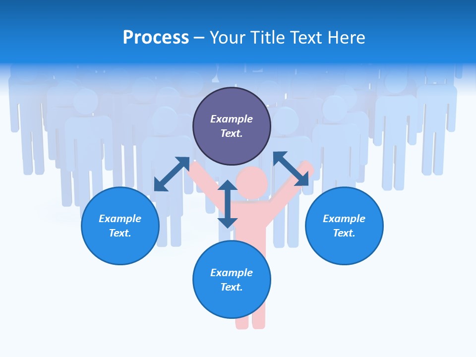 Connection Model Standing PowerPoint Template
