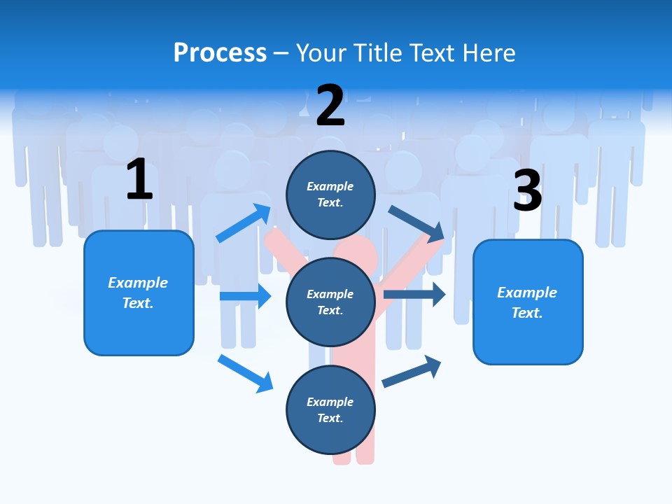 Connection Model Standing PowerPoint Template