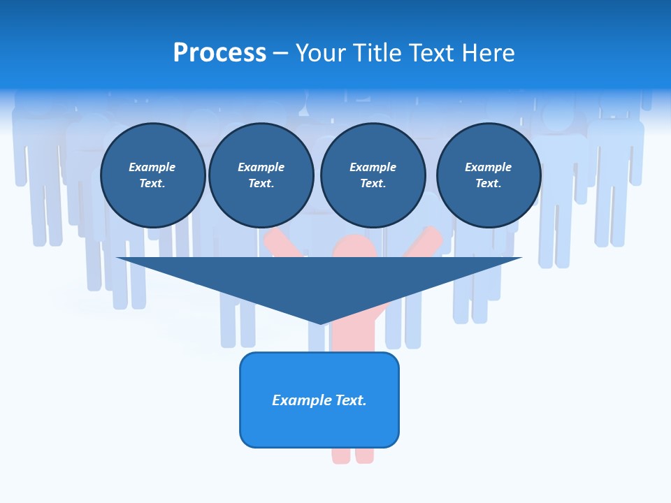 Connection Model Standing PowerPoint Template