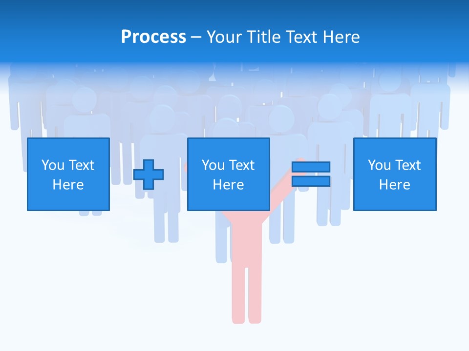 Connection Model Standing PowerPoint Template