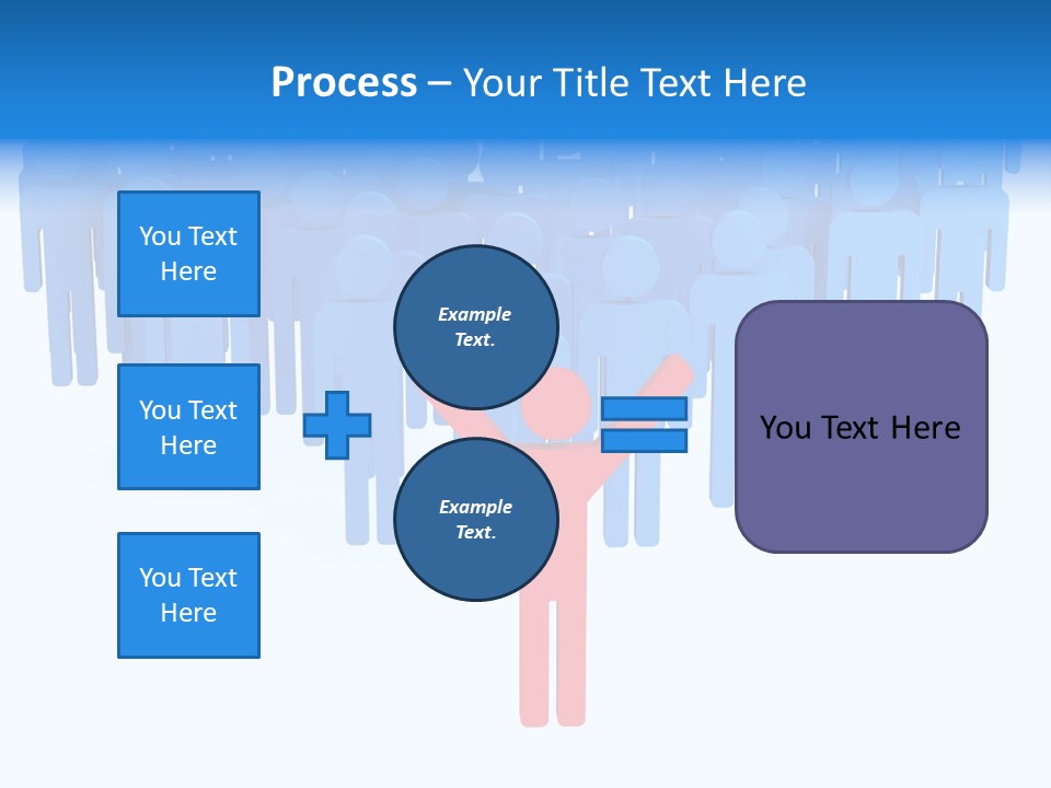 Connection Model Standing PowerPoint Template