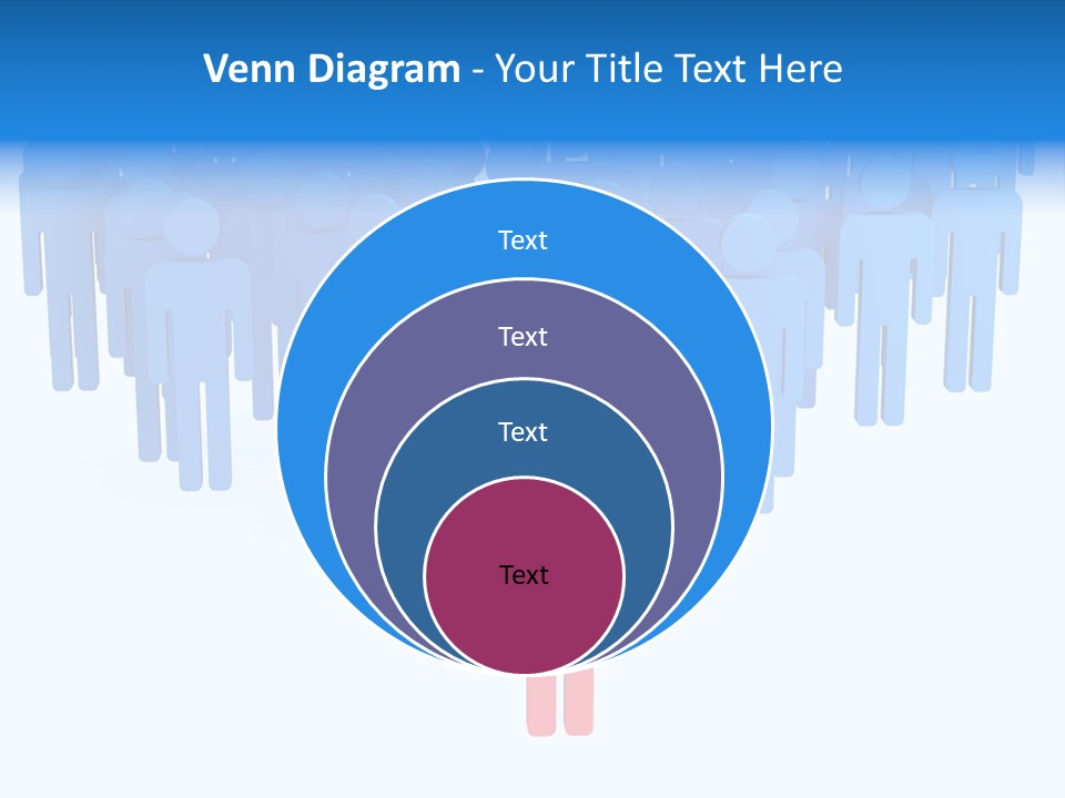 Connection Model Standing PowerPoint Template