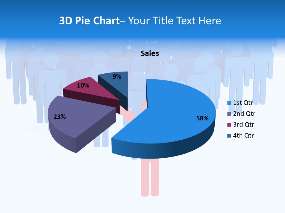 Connection Model Standing PowerPoint Template