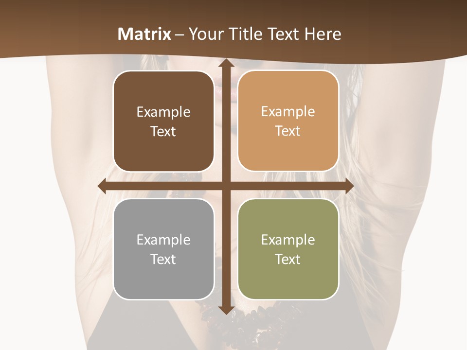 Tourist Girl Swimwear PowerPoint Template