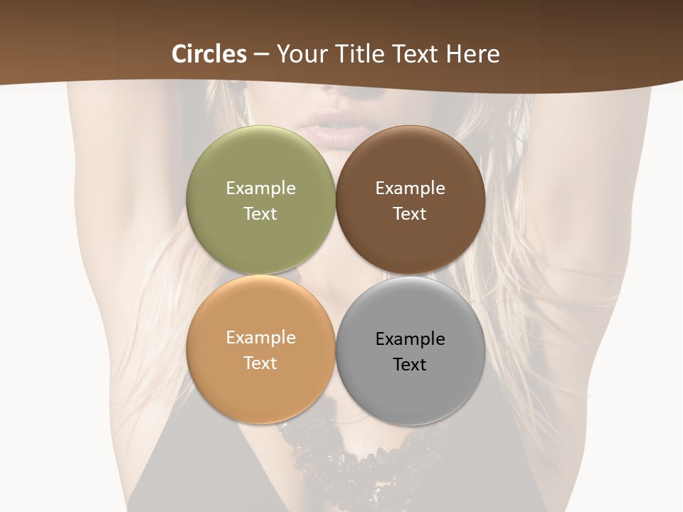 Tourist Girl Swimwear PowerPoint Template