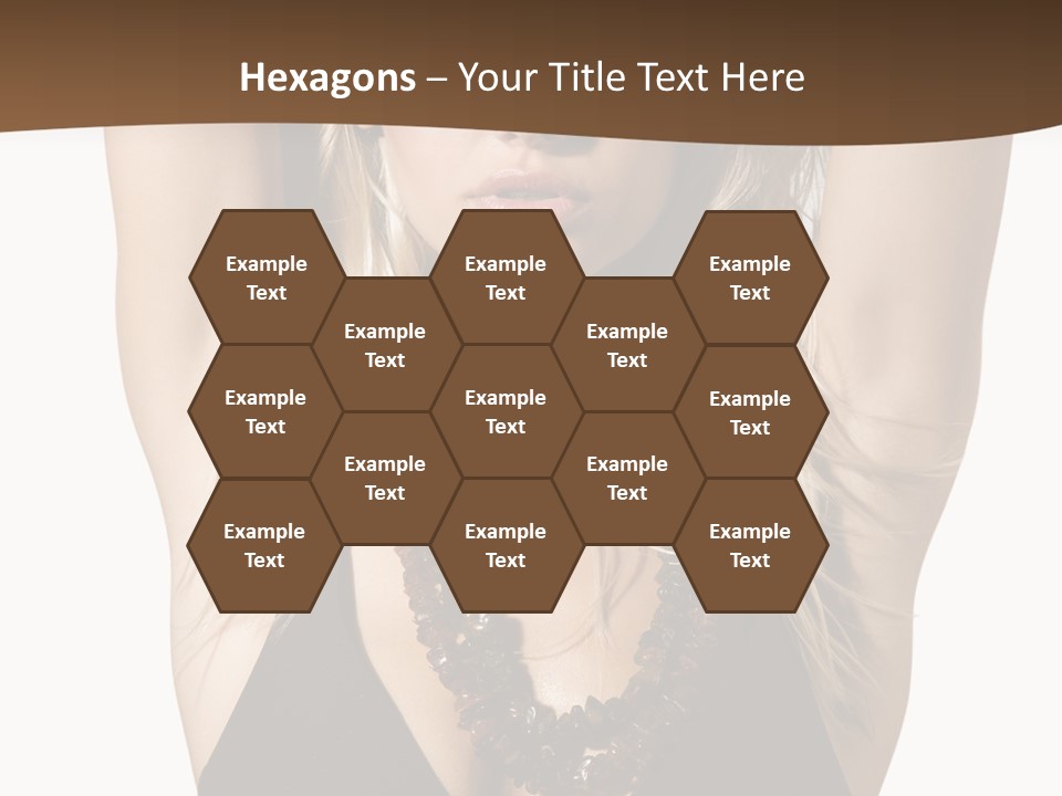 Tourist Girl Swimwear PowerPoint Template