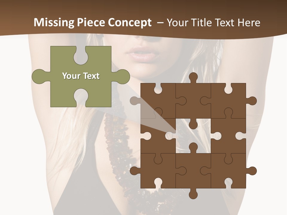 Tourist Girl Swimwear PowerPoint Template