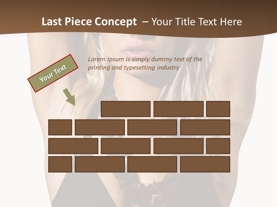 Tourist Girl Swimwear PowerPoint Template