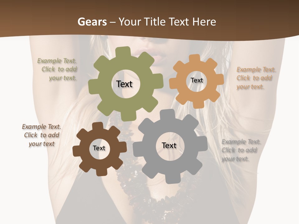 Tourist Girl Swimwear PowerPoint Template