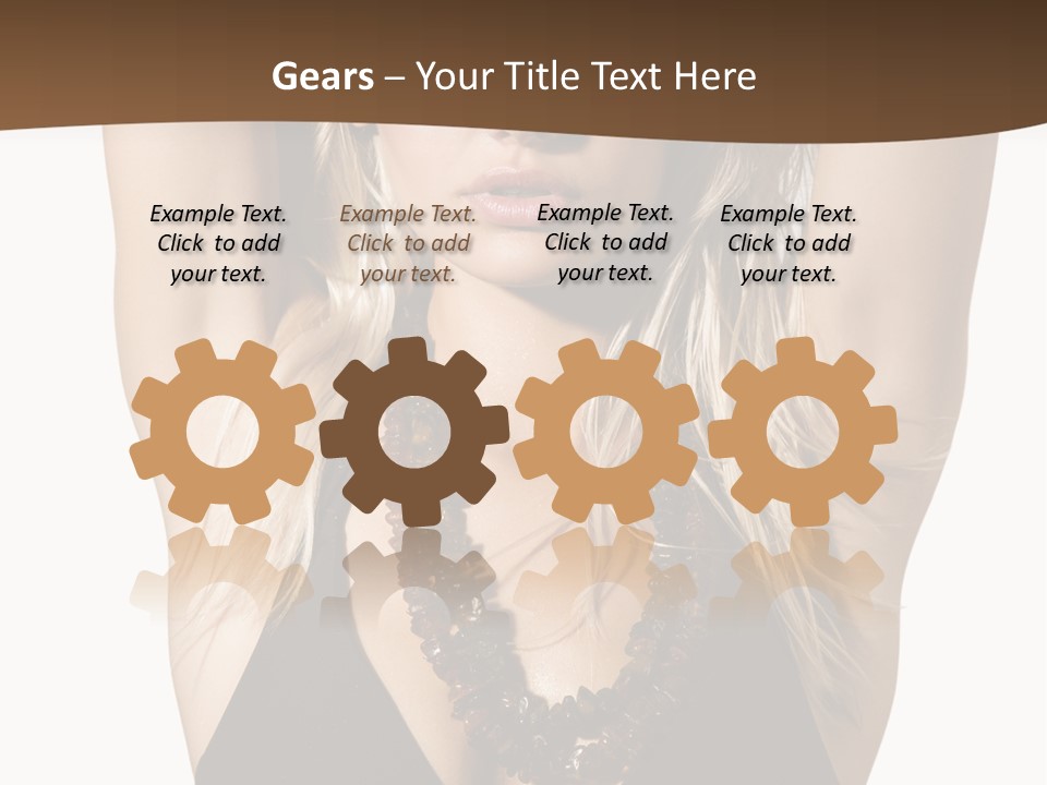 Tourist Girl Swimwear PowerPoint Template