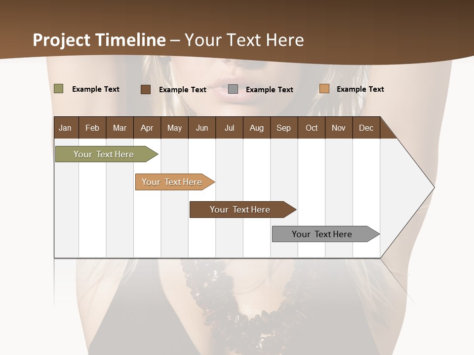 Tourist Girl Swimwear PowerPoint Template