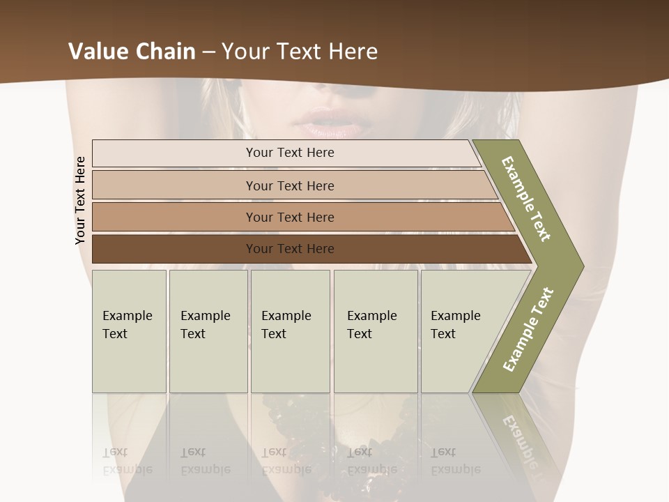 Tourist Girl Swimwear PowerPoint Template