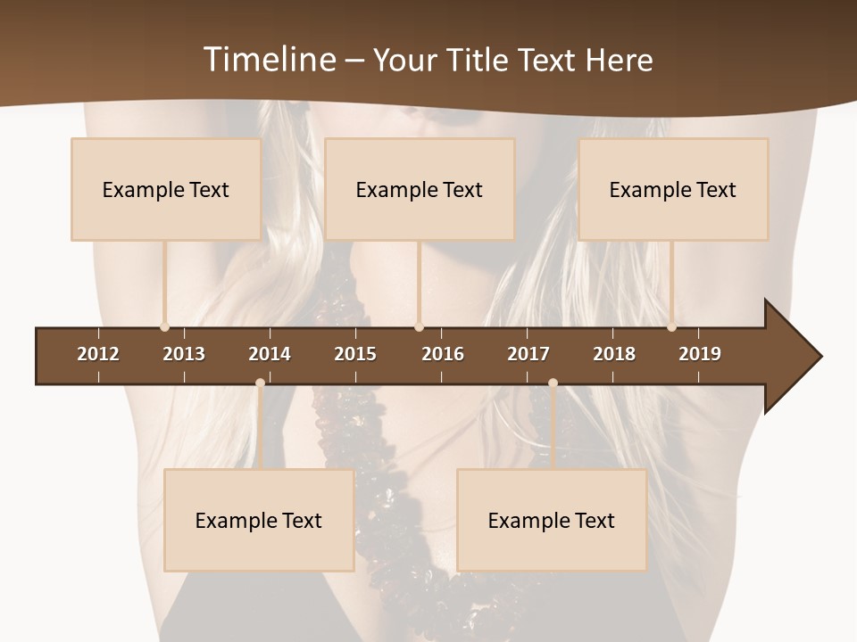 Tourist Girl Swimwear PowerPoint Template