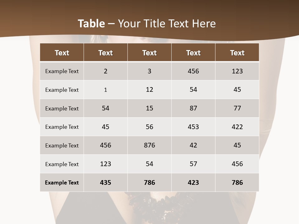 Tourist Girl Swimwear PowerPoint Template