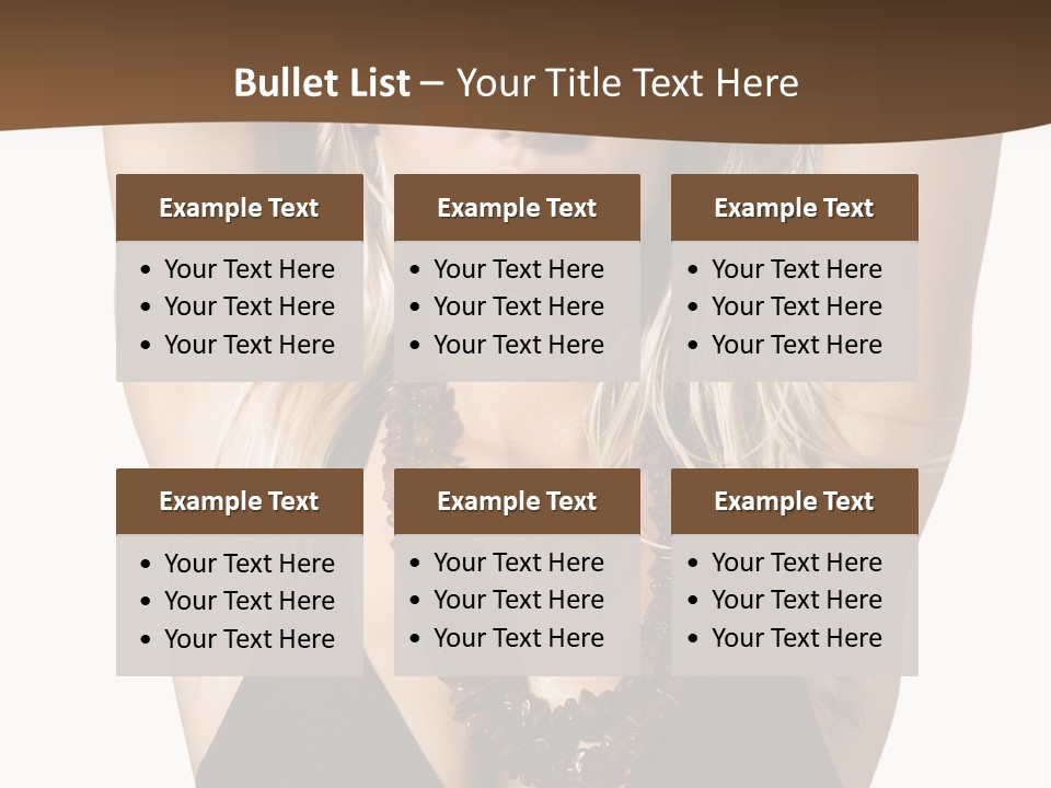 Tourist Girl Swimwear PowerPoint Template