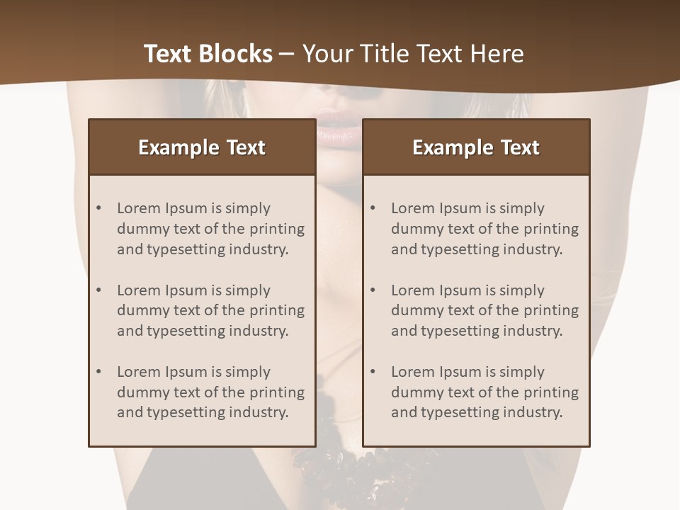 Tourist Girl Swimwear PowerPoint Template