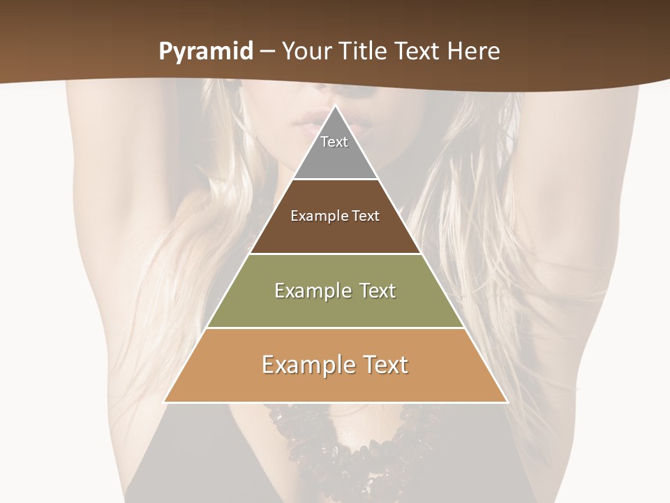 Tourist Girl Swimwear PowerPoint Template