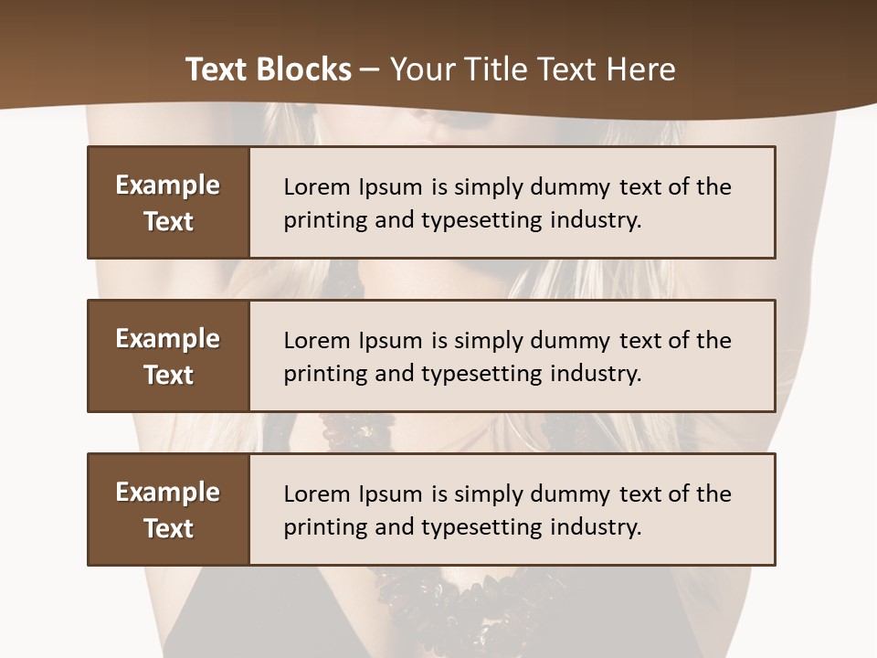 Tourist Girl Swimwear PowerPoint Template