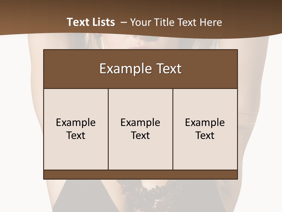 Tourist Girl Swimwear PowerPoint Template