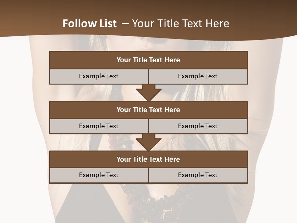 Tourist Girl Swimwear PowerPoint Template