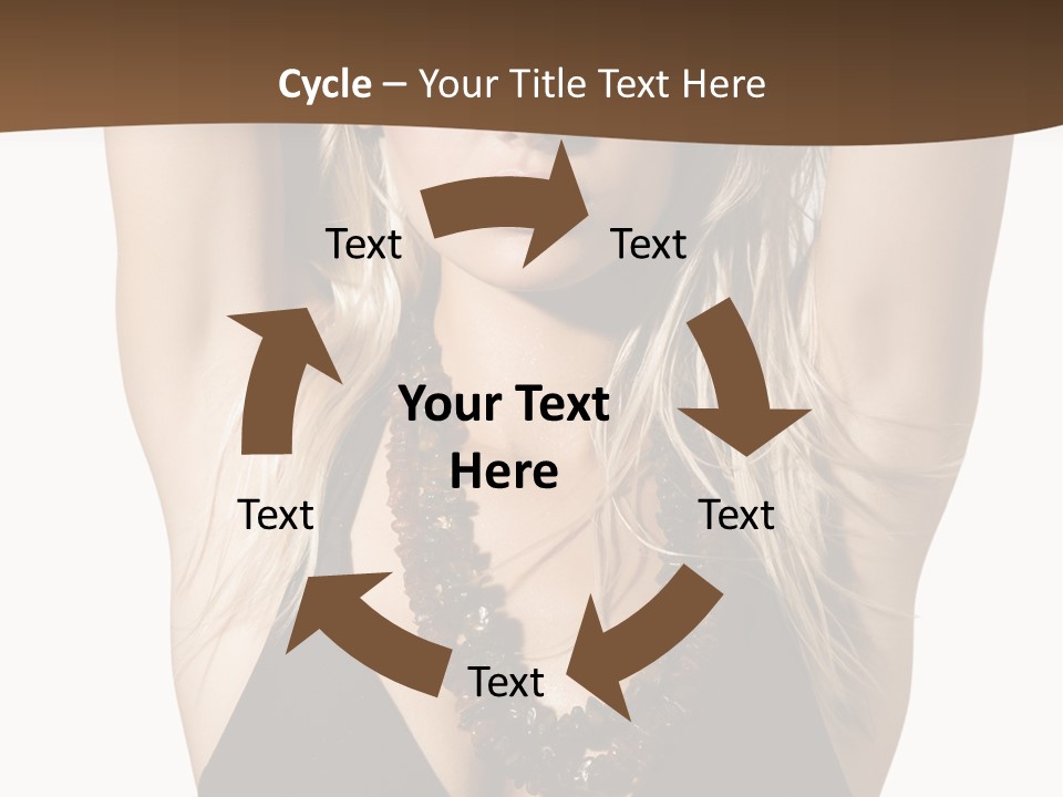 Tourist Girl Swimwear PowerPoint Template