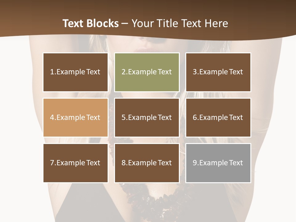 Tourist Girl Swimwear PowerPoint Template