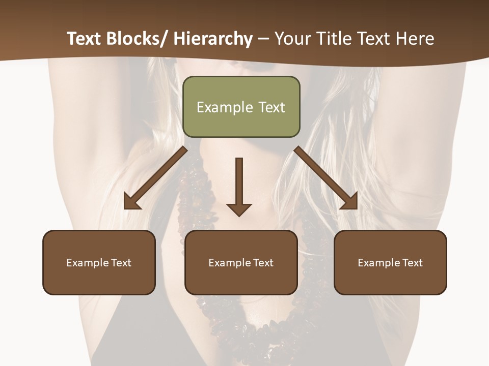 Tourist Girl Swimwear PowerPoint Template