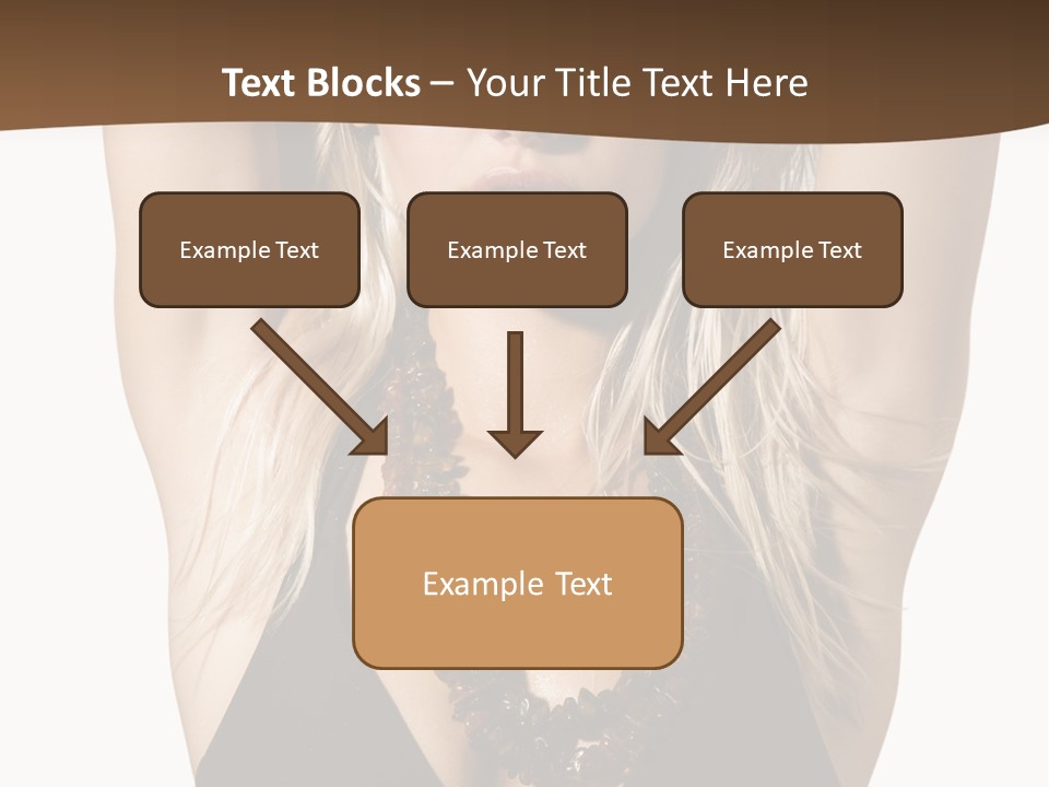 Tourist Girl Swimwear PowerPoint Template