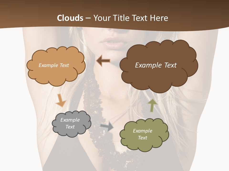 Tourist Girl Swimwear PowerPoint Template