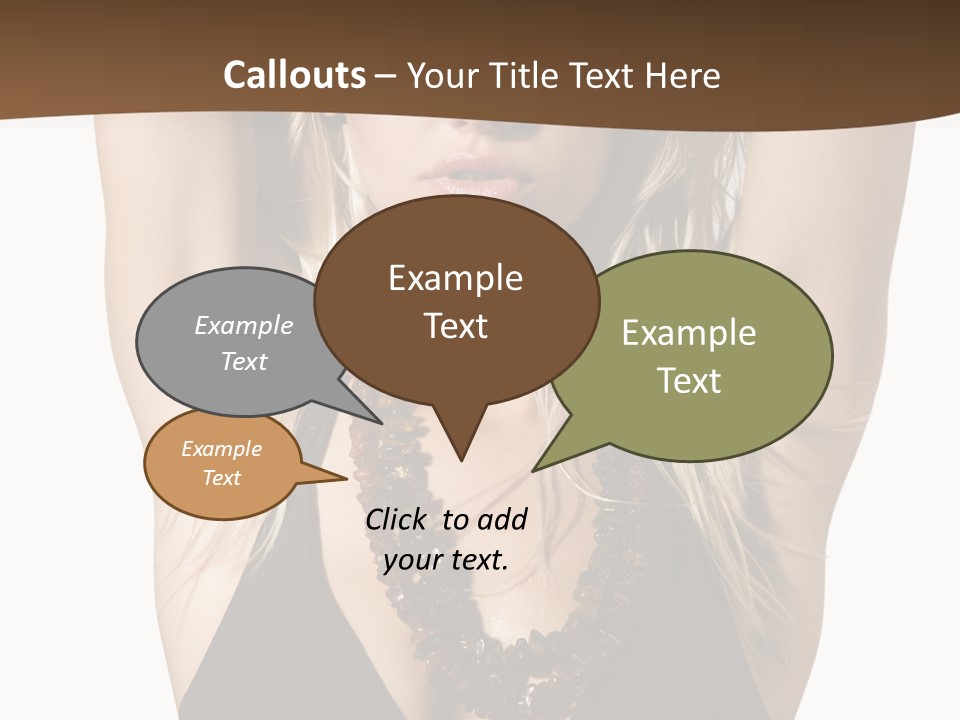 Tourist Girl Swimwear PowerPoint Template