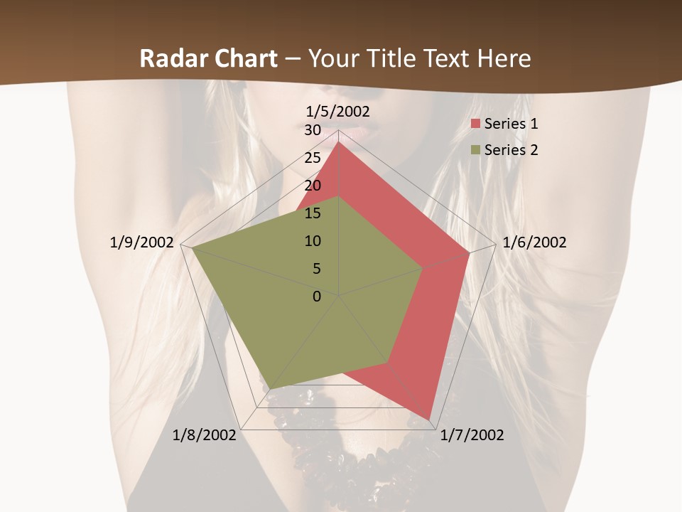 Tourist Girl Swimwear PowerPoint Template