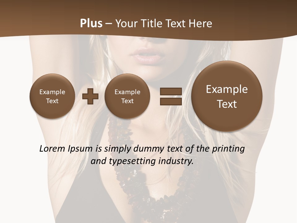 Tourist Girl Swimwear PowerPoint Template