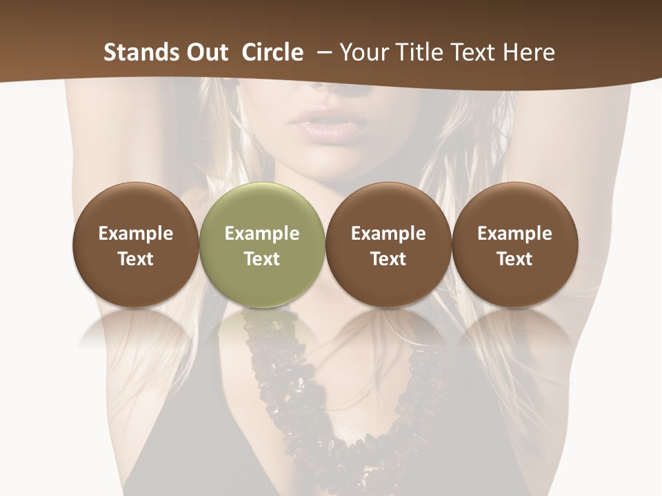 Tourist Girl Swimwear PowerPoint Template