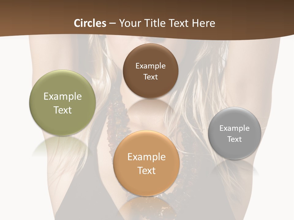 Tourist Girl Swimwear PowerPoint Template