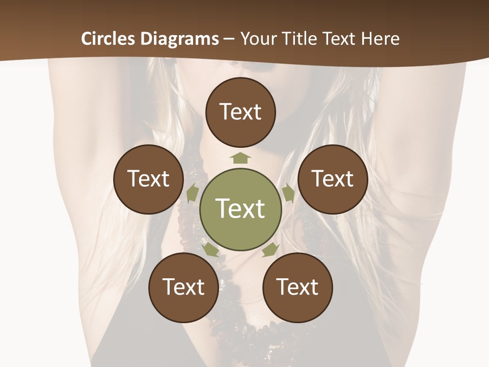 Tourist Girl Swimwear PowerPoint Template