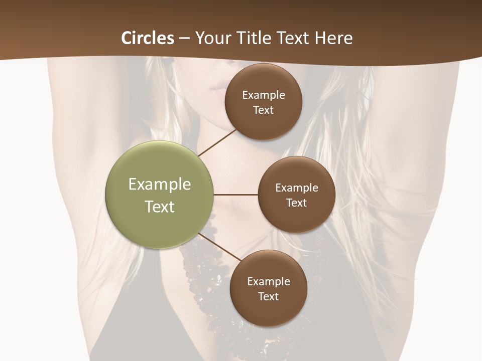 Tourist Girl Swimwear PowerPoint Template