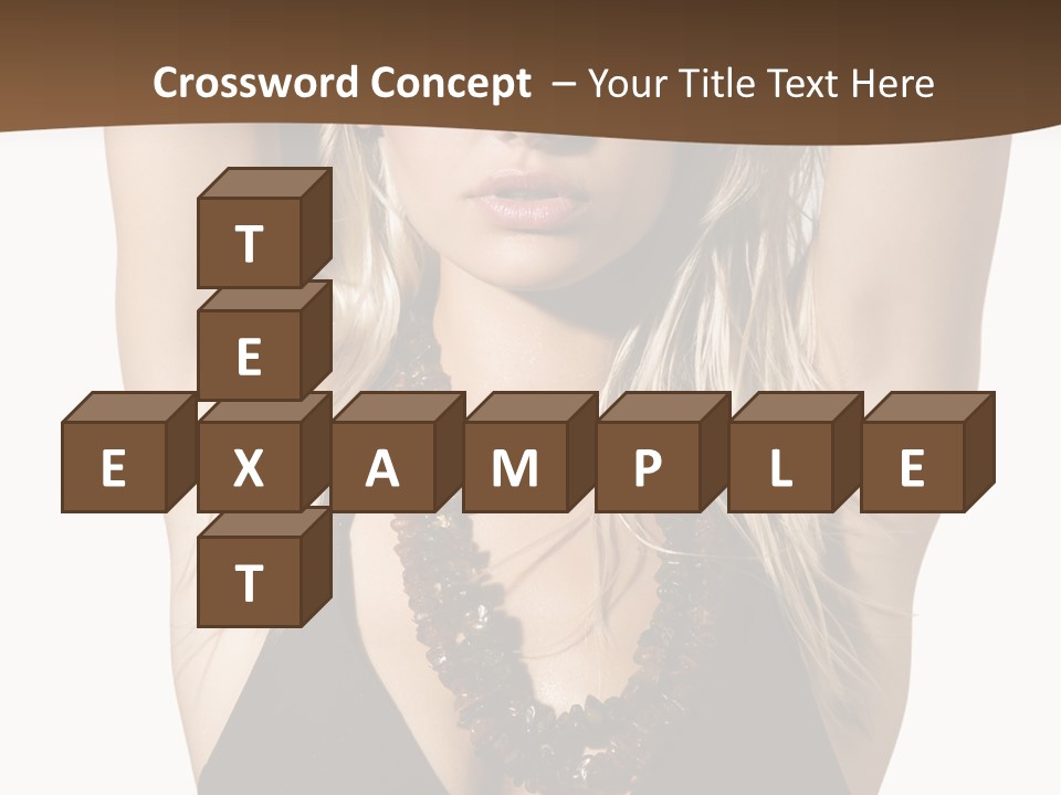 Tourist Girl Swimwear PowerPoint Template