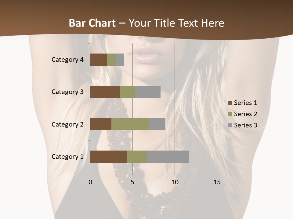 Tourist Girl Swimwear PowerPoint Template