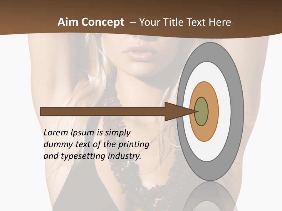 Tourist Girl Swimwear PowerPoint Template