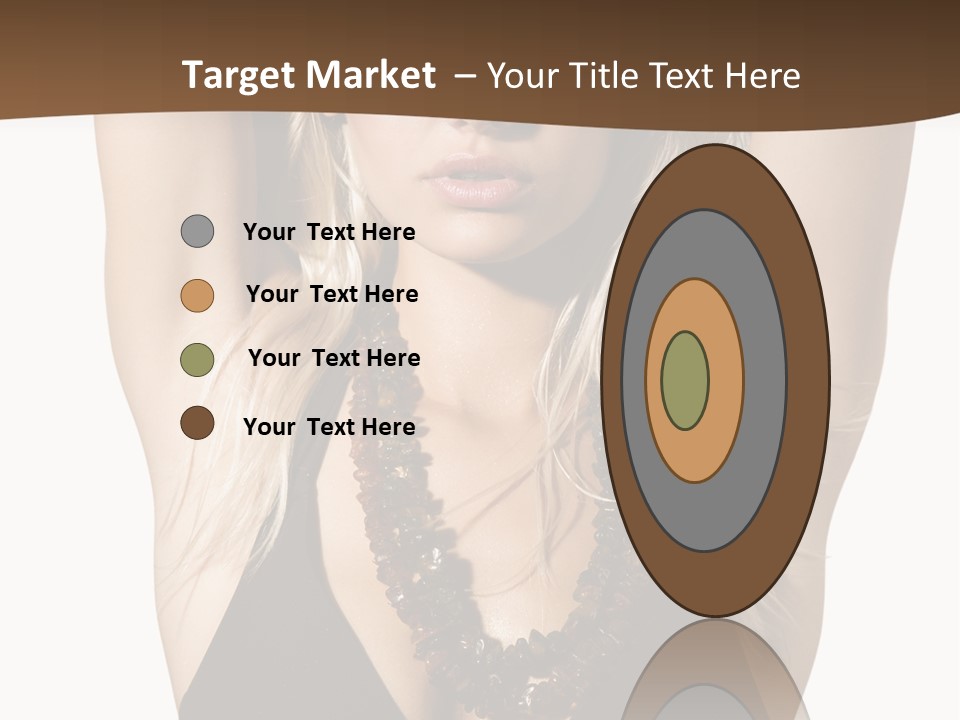 Tourist Girl Swimwear PowerPoint Template