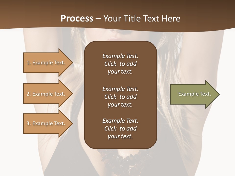 Tourist Girl Swimwear PowerPoint Template