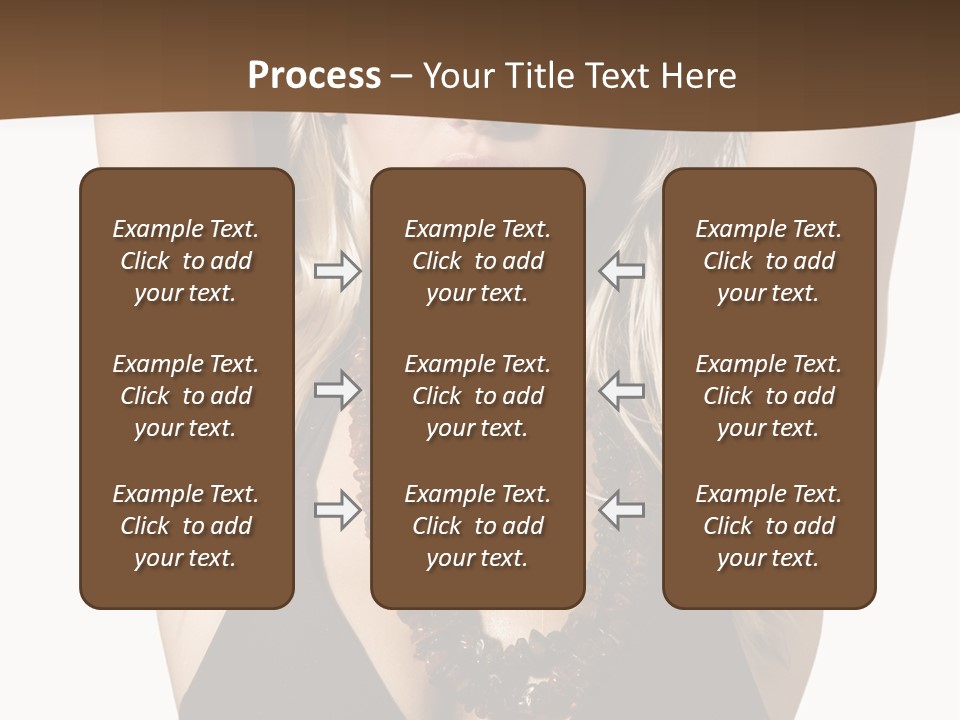 Tourist Girl Swimwear PowerPoint Template