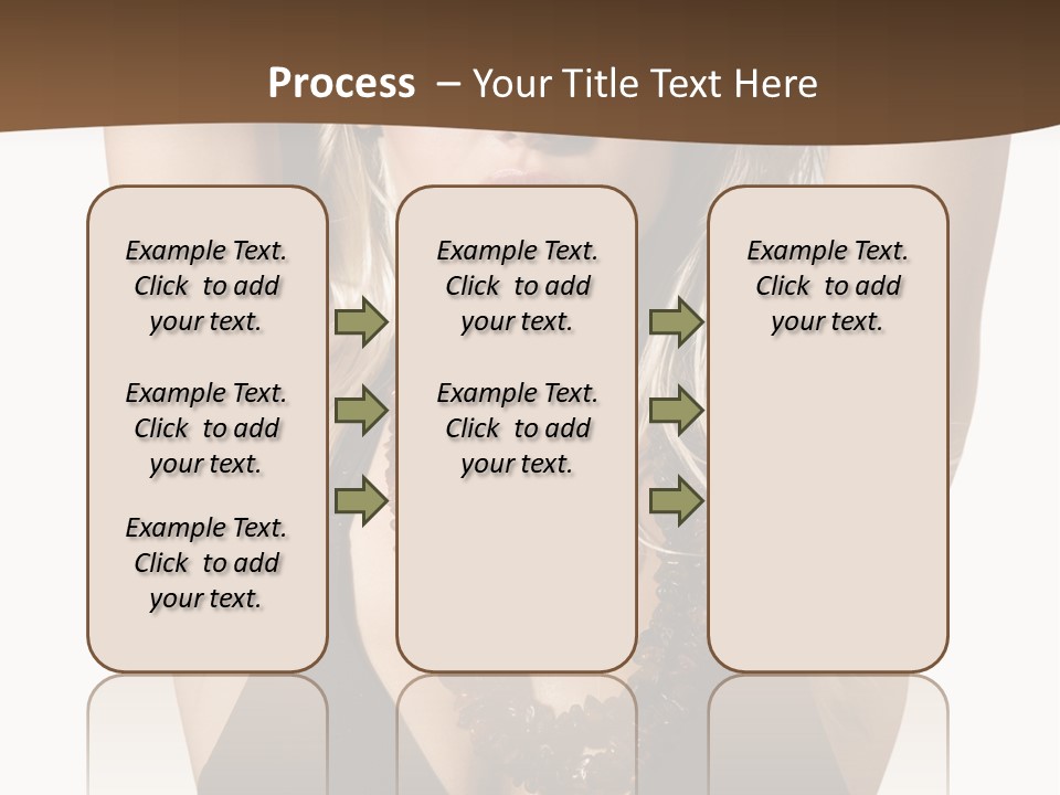 Tourist Girl Swimwear PowerPoint Template