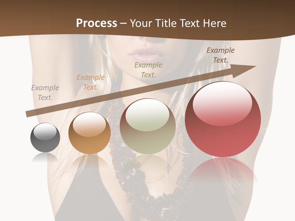 Tourist Girl Swimwear PowerPoint Template