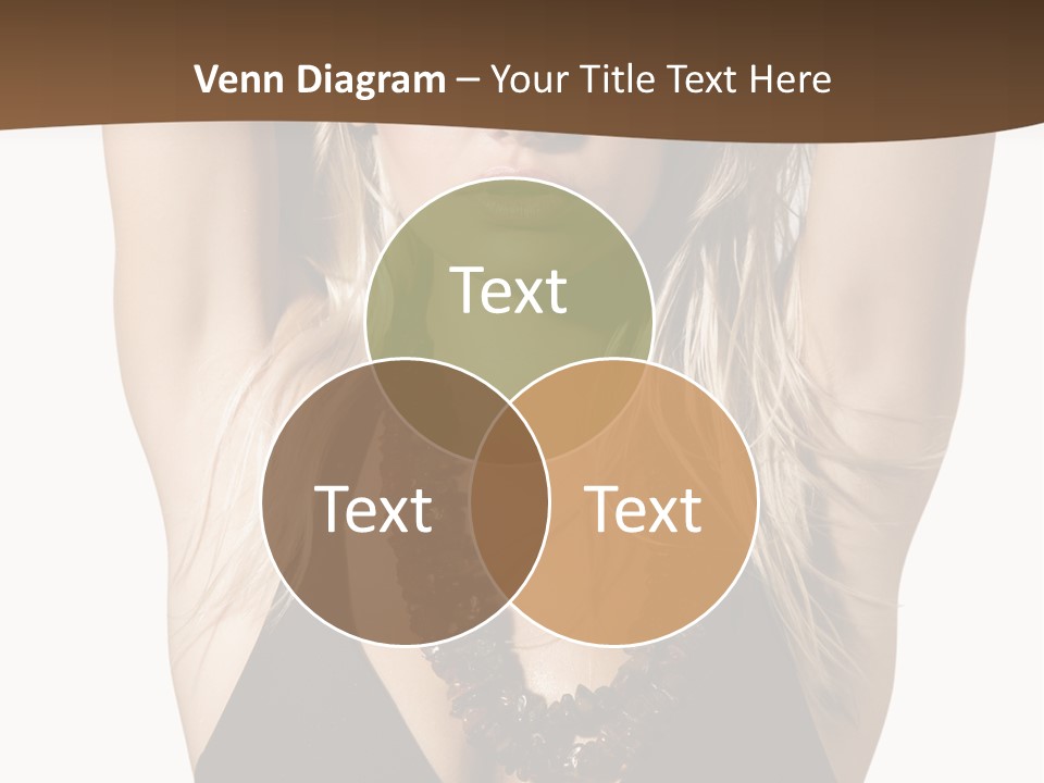 Tourist Girl Swimwear PowerPoint Template